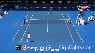 Agnieszka Radwanska vs Varvara Lepchenko Australian Open 2015 3rd Round Highlights HD