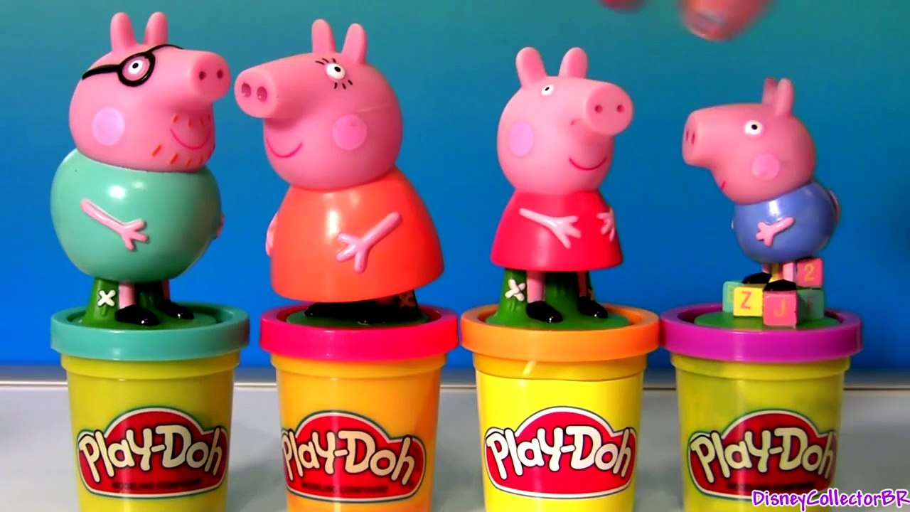 puppe Play Doh Stampers da Porquinha Peppa Pig Stampers Desenho Animado da Nickelodeon Carimbo