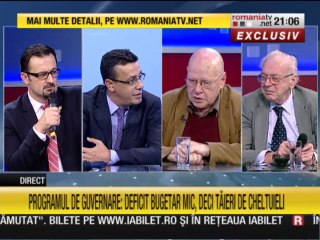 GUVERNUL CIOLOŞ NE INTOARCE IN EPOCA AUSTERITATII? Victor Ciutacu, Razvan Theodorescu s.a.