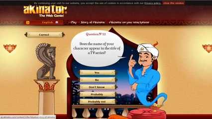 The Akinator FAILS with THE Fonz!  (Akinator 1)