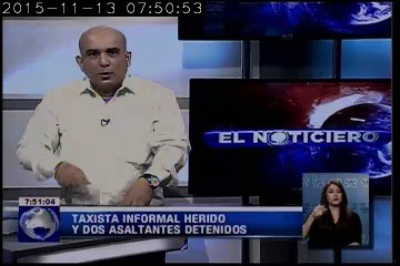 taxista informal herido y dos asaltantes detenidos
