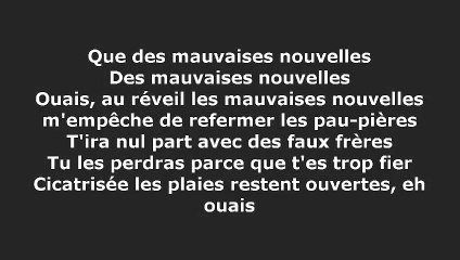 Niro - Mauvaises Nouvelles (Paroles)