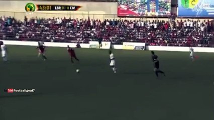 Cyriac Gohi Bi Goal Liberia vs Ivory Coast 0-1 World Cup Qualification 2015