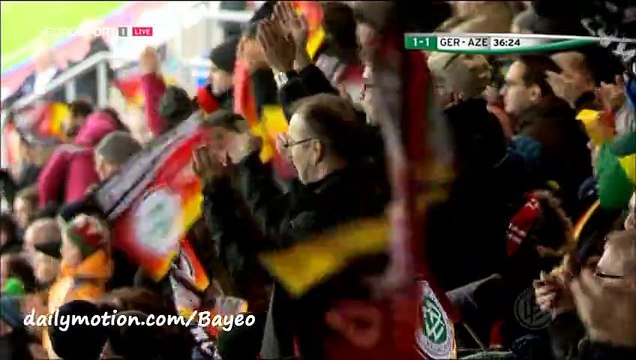 Goal Timo Werner - Germany 1-1 Azerbaijan - 13-11-2015 - Euro U21 - Qualification
