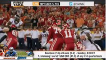 ESPN First Take - Peyton Manning Performance at Broncos vs Lions ?