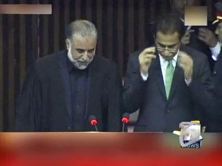 Sardar-Ayaz-Sadiq-re-elected-as-National-Assembly-Pakistan-Speaker 09.11.2014 Geo News