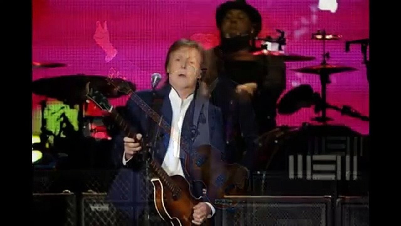 Paul McCartney performs on stage during The Out There Tour 2015