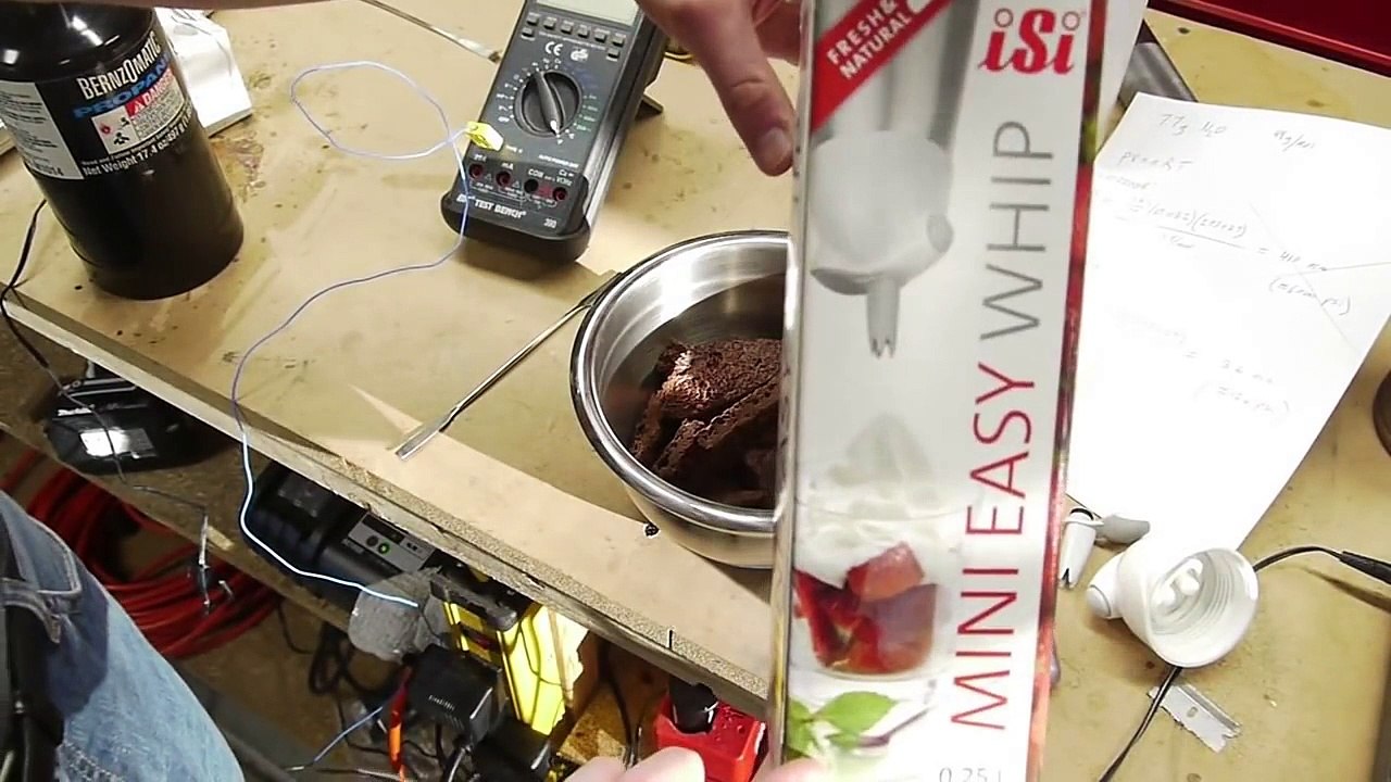 Whipped chocolate made with high pressure nitrous oxide