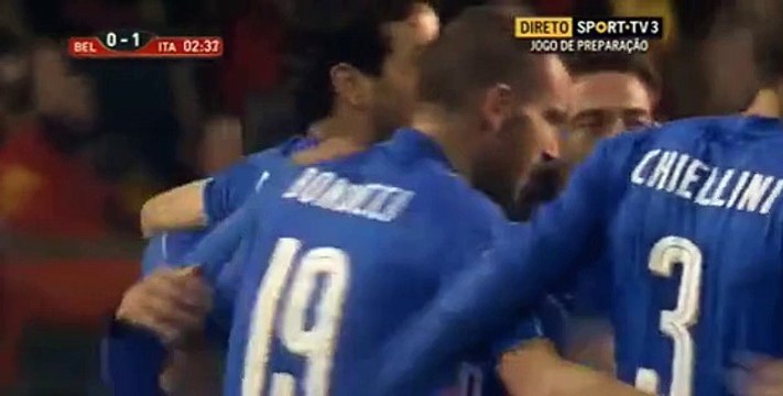 Antonio Candreva Goal Belgium 0 - 1 Italy Friendly Match 13-11-2015