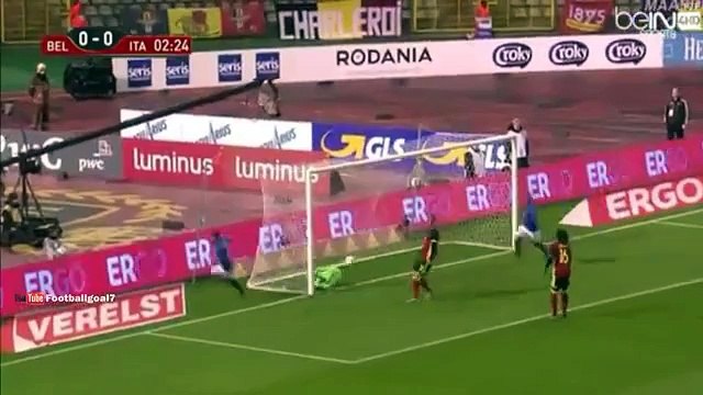 Antonio Candreva Goal - Belgium vs Italy 0-1 (Freindly Match) 2015