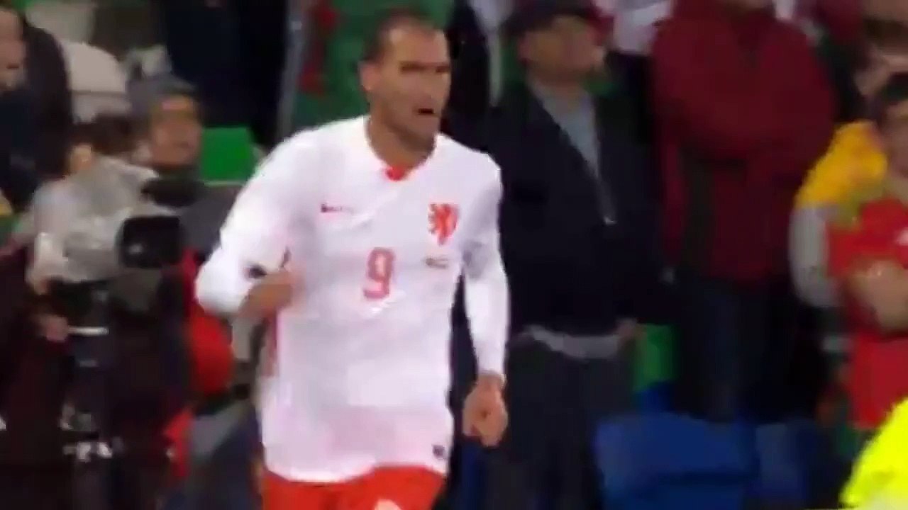 Bas Dost Goal ¦ Wales 0 - 1 Netherlands ¦ Friendly Match 2015