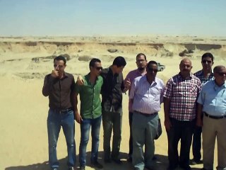 وفد المهن الطبية بالاسماعيلية ونقابة الصيادلة فى زيارة أول موقع حفر سبتمبر2014