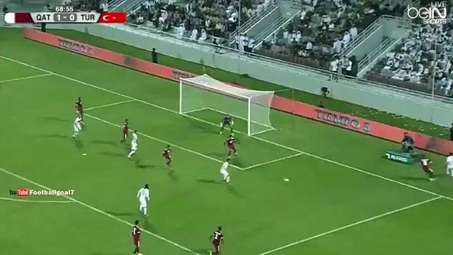 Arda Turan Goal - Qatar vs Turkey 1-1 (Friendly Match) 2015
