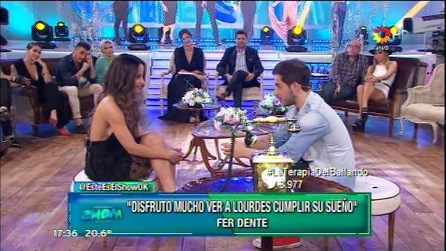 Fer Dente y Lourdes Sanchez cara a cara