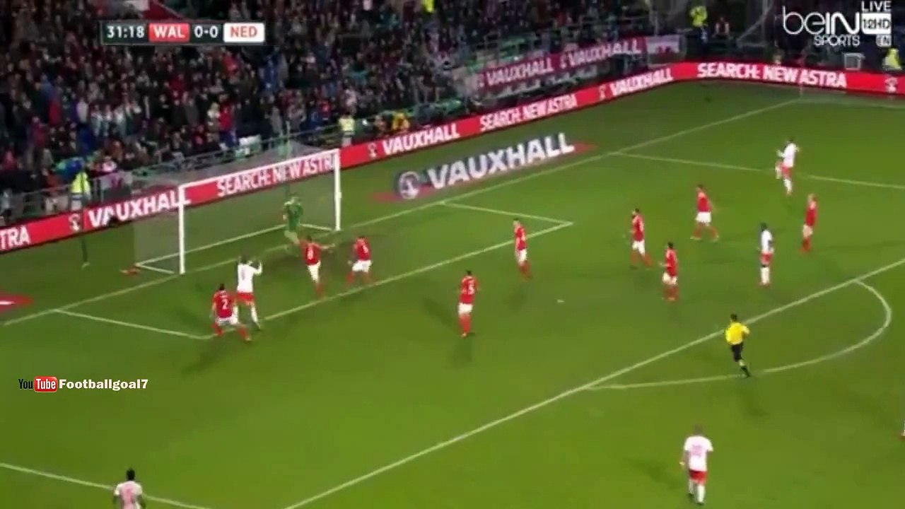 Bas Dost Goal | Wales vs Netherlands 0-1 (Friendly Match) 13.11.2015 HD