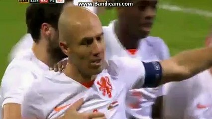 Arjen Robben Fantastic GOAL - Wales 1 - 2 Netherlands - Friendly Match 13-11.2015