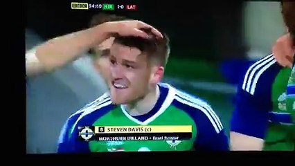 Steven Davis Goal - Northern Ireland vs Latvia 1-0 Friendly Match 2015