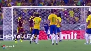Brazil vs Venezuela 3 1 World Cup CONMEBOL Qualification 2015 All Goals and Highlights 14/