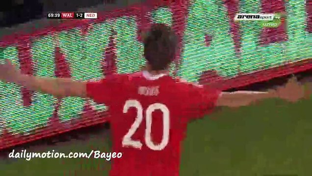 Emyr Huws Goal - Wales 2-2 Netherlands - 13-11-2015 Friendly Match