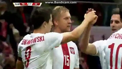 Robert Lewandowski Incredible GOAL - Poland 3 - 2 Iceland - Friendly Match 13-11.2015