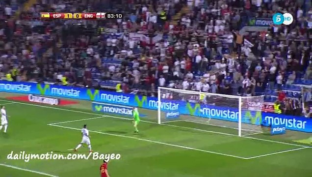 Santiago Cazorla Goal - Spain 2-0 England - 13-11-2015 Friendly Match