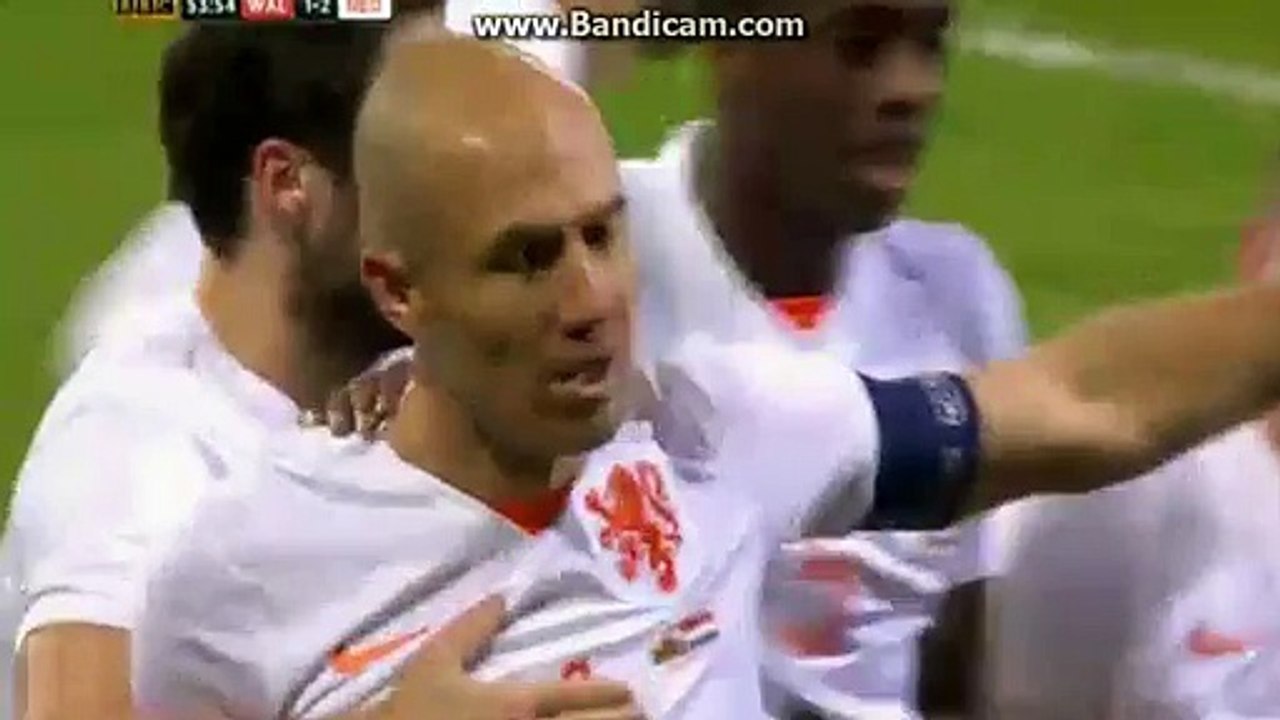 Arjen Robben Amazing 2nd GOAL - Wales 2 - 3 Netherlands - Friendly Match 13-11.2015