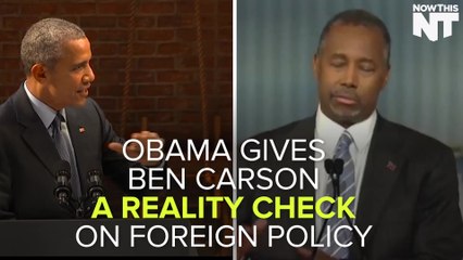 Obama Educates Ben Carson On Foreign Policy