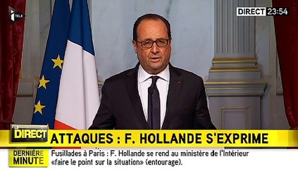 Fusillades à Paris : François Hollande décrète l'état d'urgence