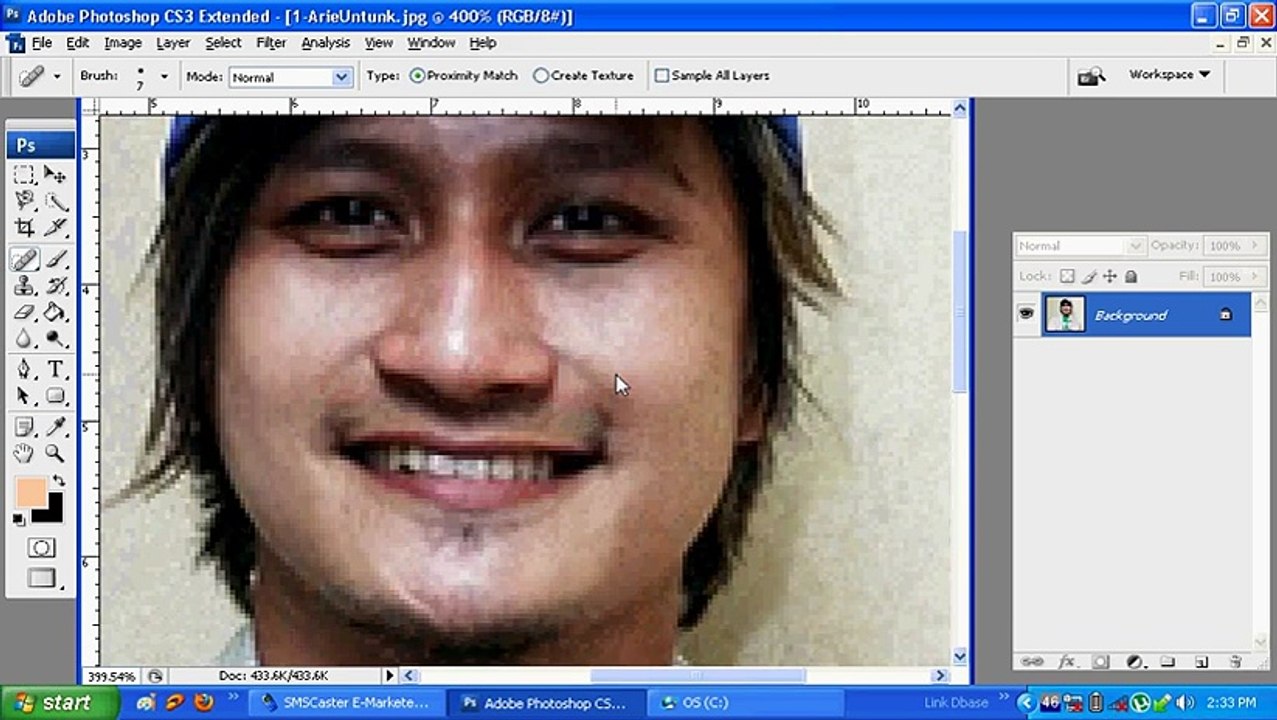 Tutorial Photoshop - Spot healing brus tools