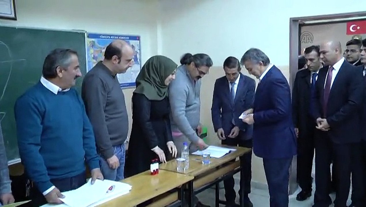 11th Turkish President Abdullah Gul votes for Turkey's General Election