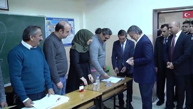 11th Turkish President Abdullah Gul votes for Turkey's General Election