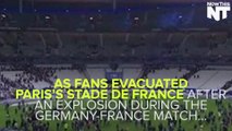 As Fans Evacuated The Stade de France, Hundreds Broke Into Singing The French National Anthem