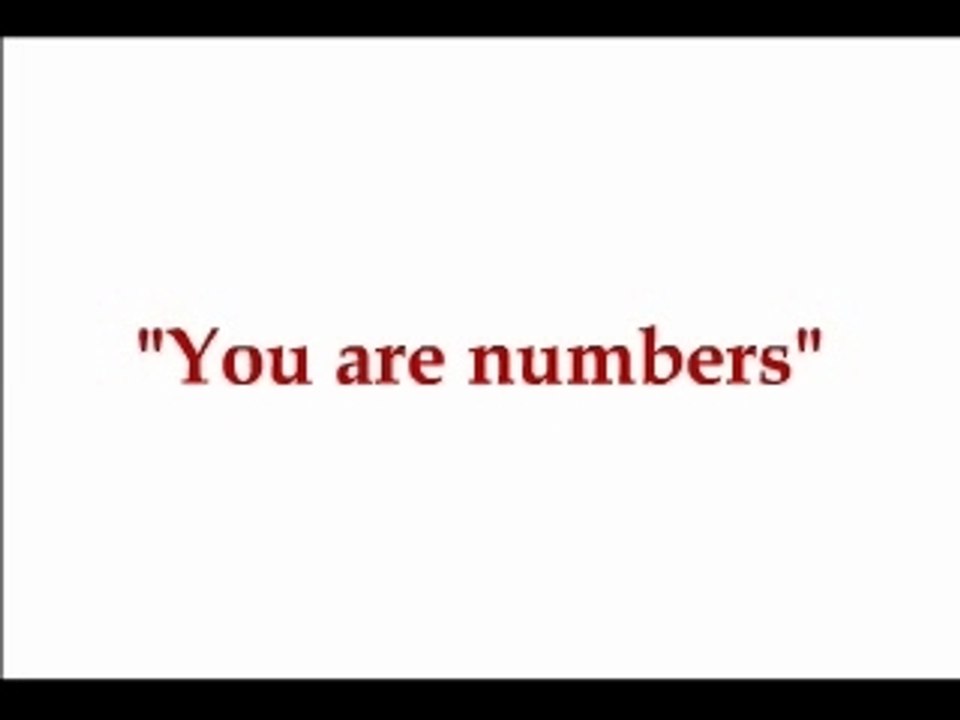 We are not numbers - Free Monem