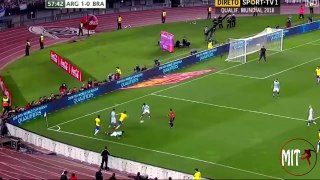 Lucas Lima goal Argentina vs Brazil | Argentina 1-1  Brazil World Cup - CONMEBOL Qualification 14/11/2015