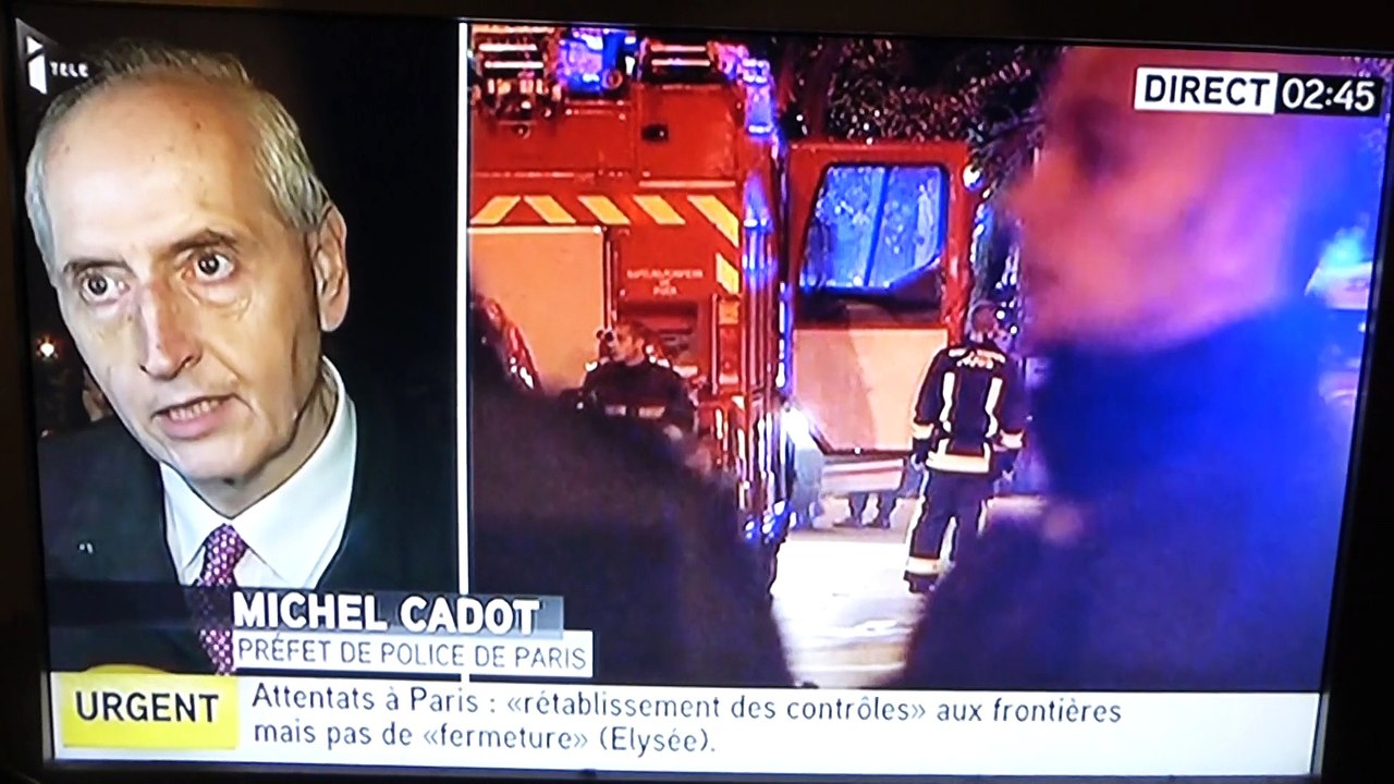 Michel Cadot, préfet de police de Paris, 14/11/2015, 02h44
