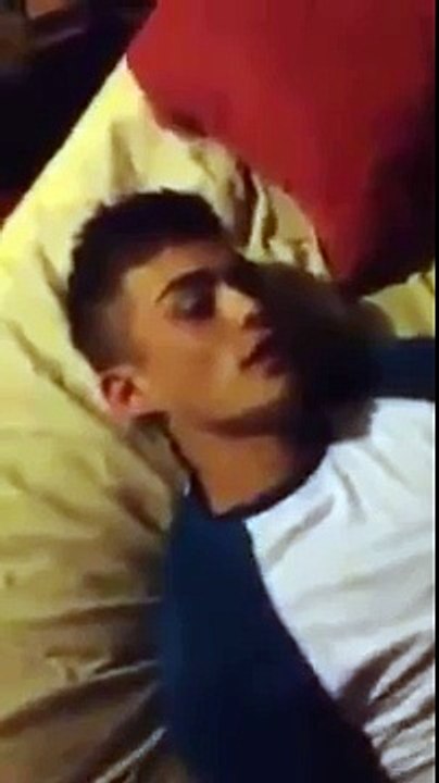 Guy woke up in the middle of the night on a stranger's bed