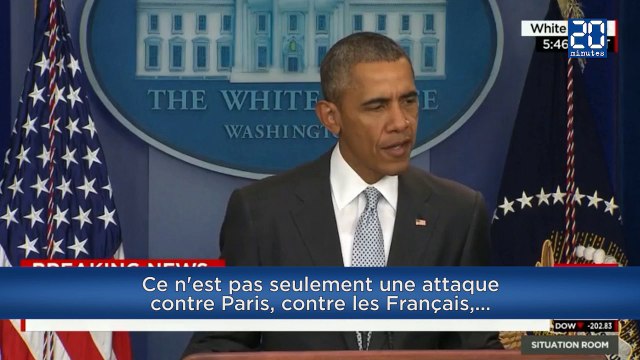 Liberté, Égalité, Fraternité: le soutien d'Obama en français après les attentats à Paris