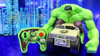 Hulk Smash Remote Control Car Review and Crashes into Batman and Superman with The Flash