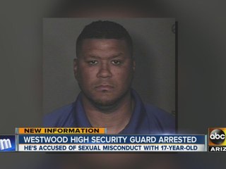 Westwood high security guard arrested
