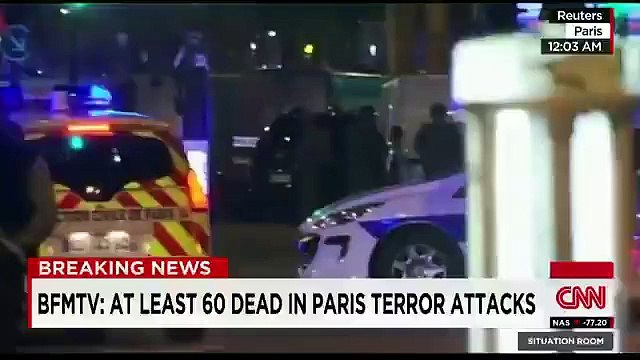 We heard so many gun shots, said an eyewitness recounting the ten horrific minutes from inside the theater in ‪‎Paris‬