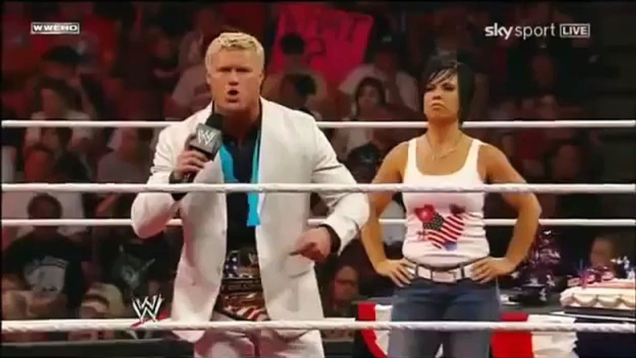 Micheal Cole Racist to Kofi Kingston! Raw 7/4/11 (4th July)