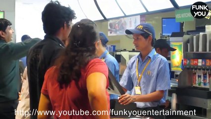 Strange Language at McDonalds Prank in India by Funk You.