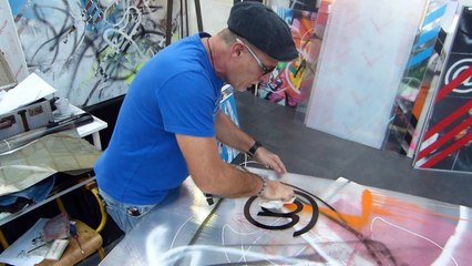 Création en live de l'Artiste Plasticien SIMON Marc dit " SMAC"