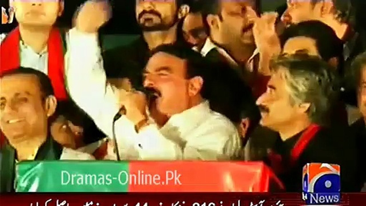 Sheikh Rasheed Speech in Azadi March - Tezabi Totay on Geo Tez 2014 - Video Dailymotion