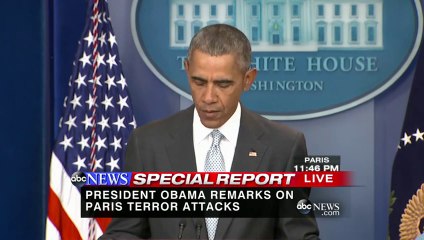 President Obama Remarks on Paris Terror Attacks