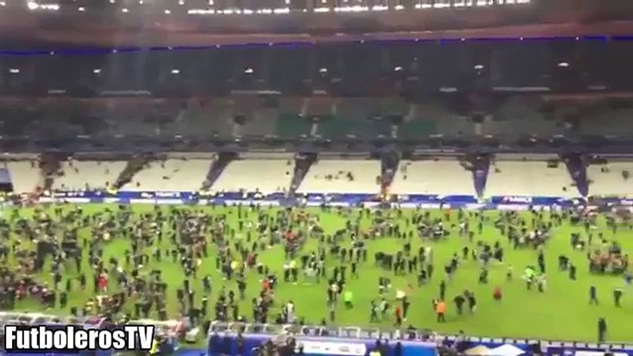 Paris Terrorist Attacks: Bomb Explosion LIVE during France vs Germany FULL-VIDEO