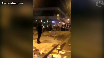 Football fans sing La Marseillaise during stadium evacuation – video - World news - The Guardian_2