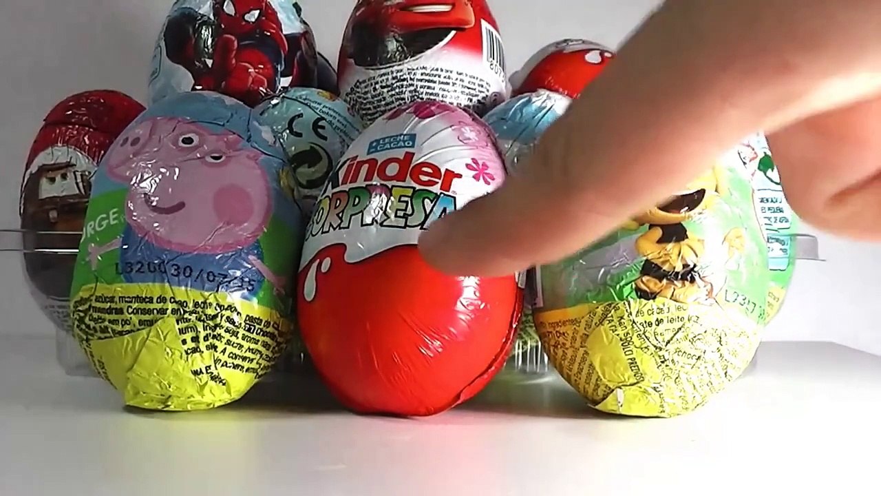 3 HUEVOS SORPRESA, ABEJA MAYA, PEPPA PIG Y MAGIC KINDER PRINCESAS COLECCIÓN 2013. KINDER S