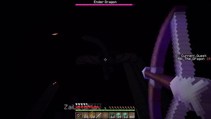 MINECRAFT SKY GRIND EP31 ENDER DRAGON FIGHT Part 2