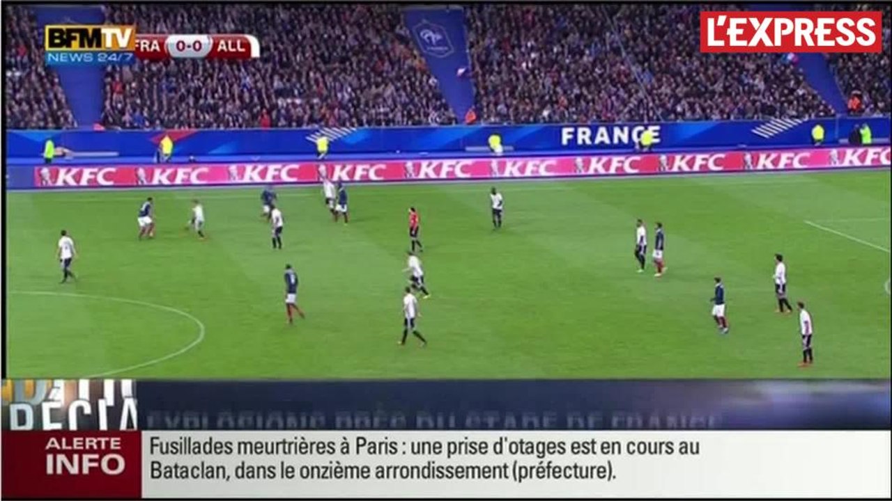 Attentats à Paris: les explosions entendues au Stade France